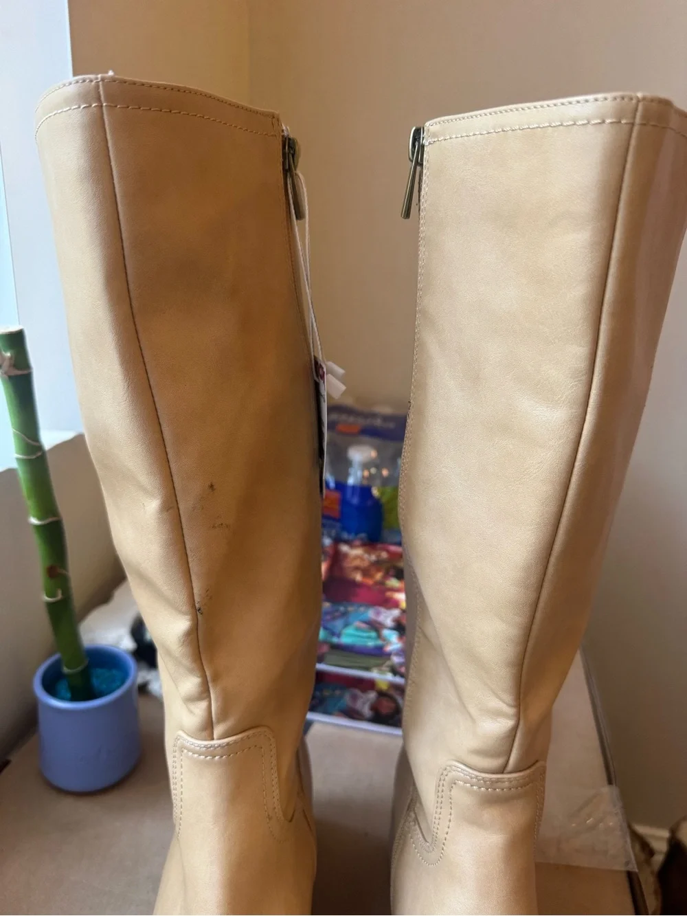 NWT Joie Tan Knee High Boots Size 8.5 | Block Heel | Retail $70